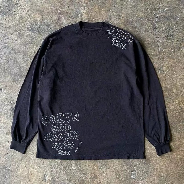 Autumn Vibes Graphic Long-Sleeve T-Shirt