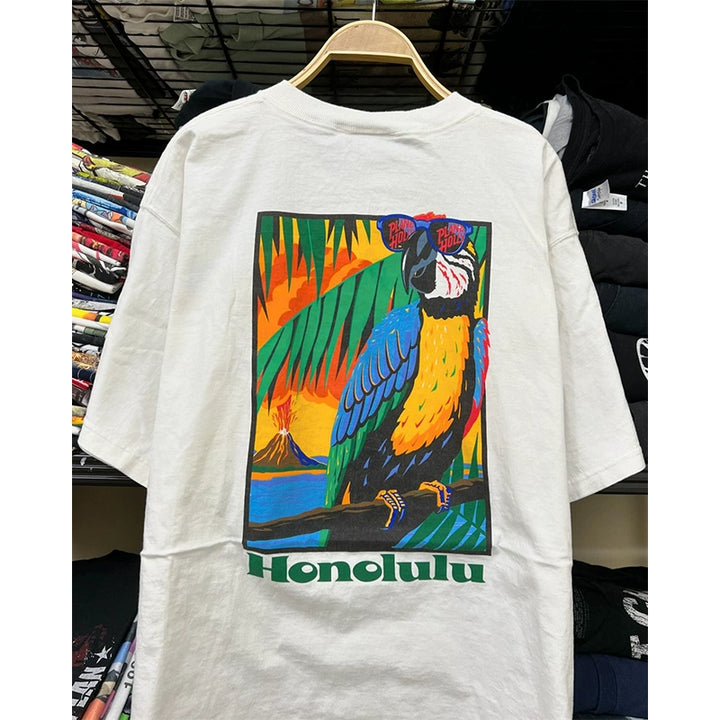 Parrot Paradise Retro Oil Painting T-Shirt