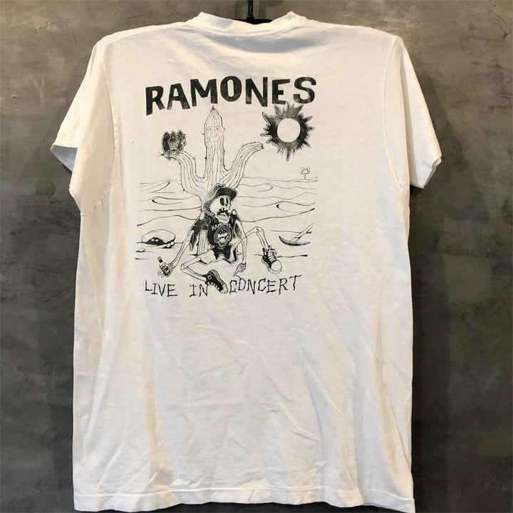 Ramones Retro Rock 'n' Roll Graphic T-Shirt