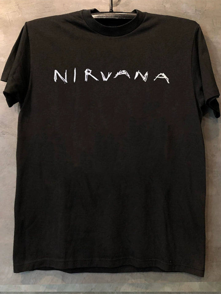 Nirvana Band Rock and Hip Hop Inspired Cotton T-Shirt