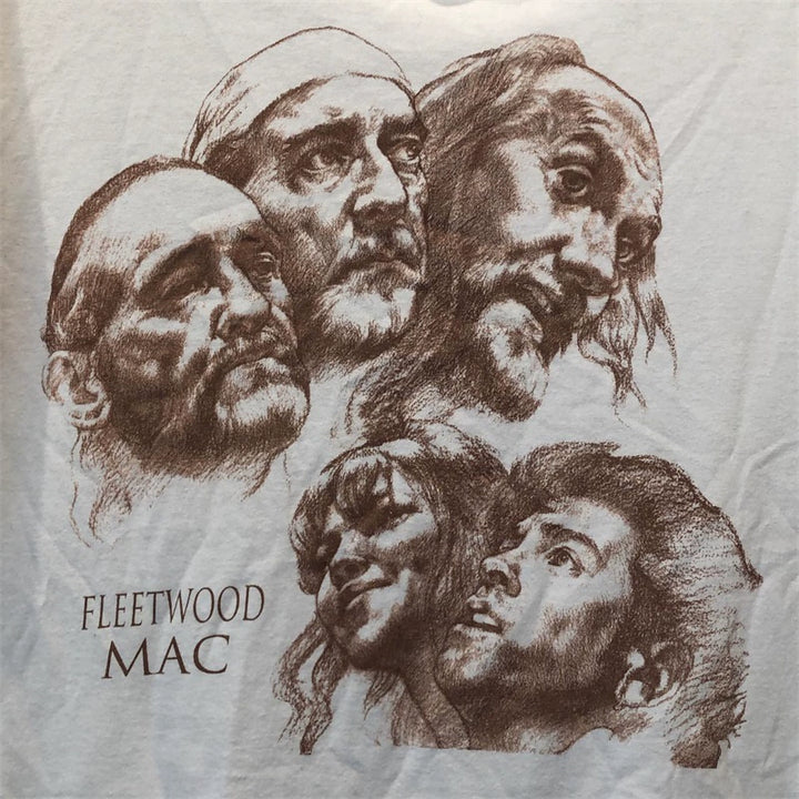 Fleetwood Mac Rock Band Sketch Portrait Print T-Shirt