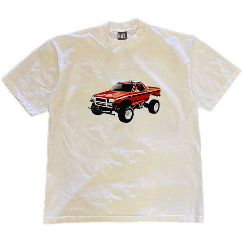 Opaque Red Pickup Truck Graphic T-Shirt