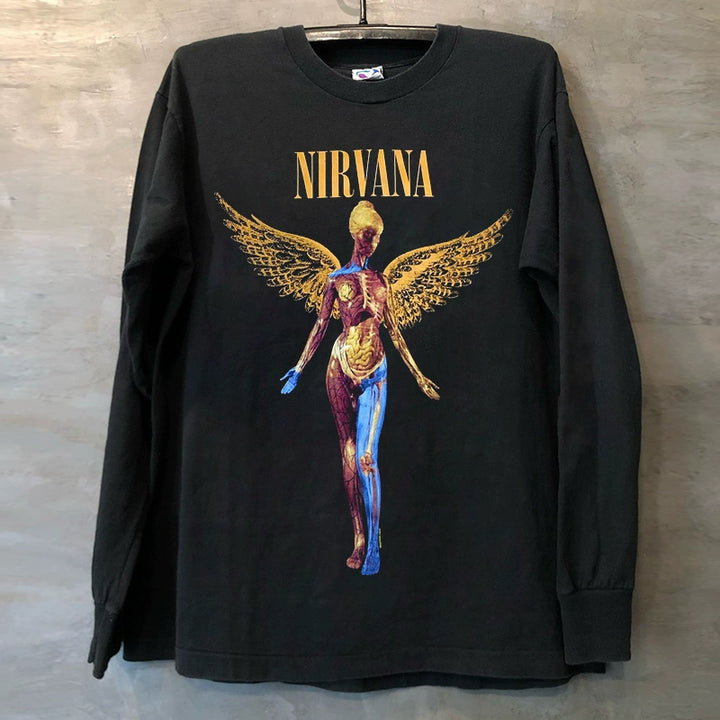 Nirvana Angel Street Hip Hop Oldschool Graphic Tee