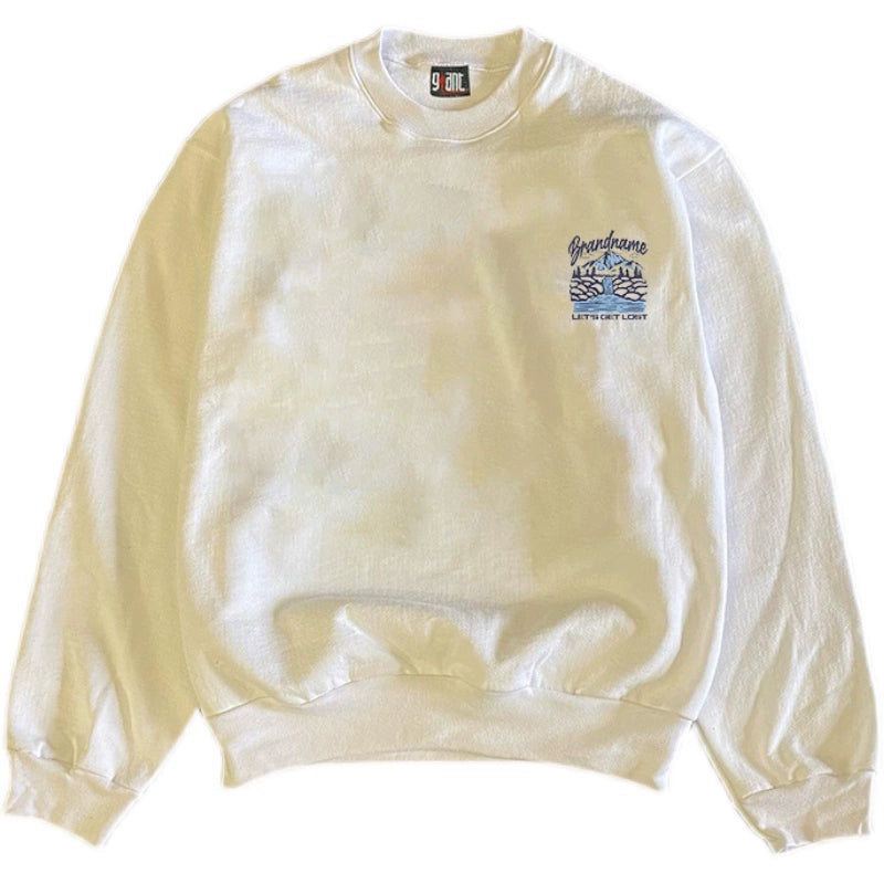 Flowing Water Vintage Crew Neck Sweatshirt