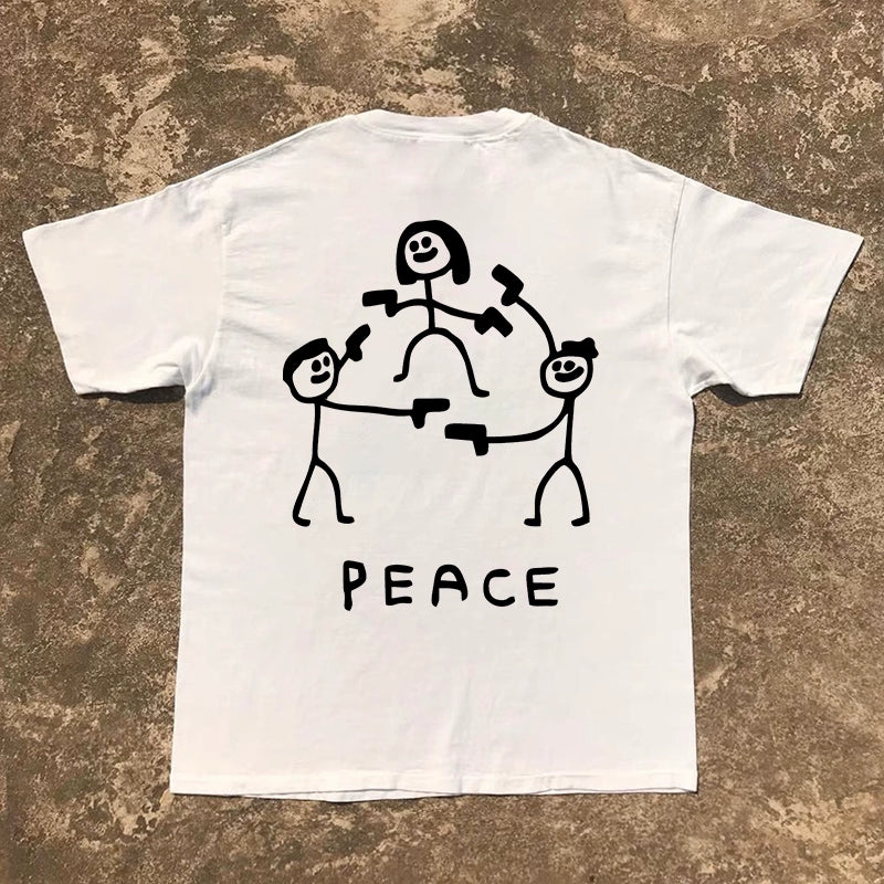 Heavy Duty Peace Protection Graphic Tee