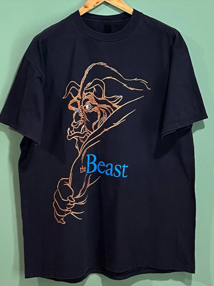 Vintage Beauty and the Beast Retro Cotton T-Shirt