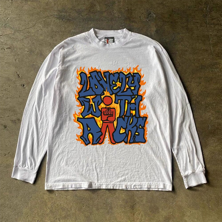 Stand in the Fire Vintage Graphic Long Sleeve T-Shirt