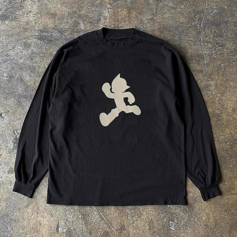 Vintage Cartoon Astro Boy Long Sleeve T-Shirt