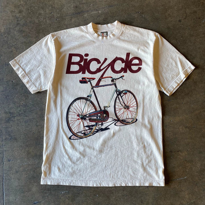 Bicycle Couples Niche Design Short Sleeve T-Shirt