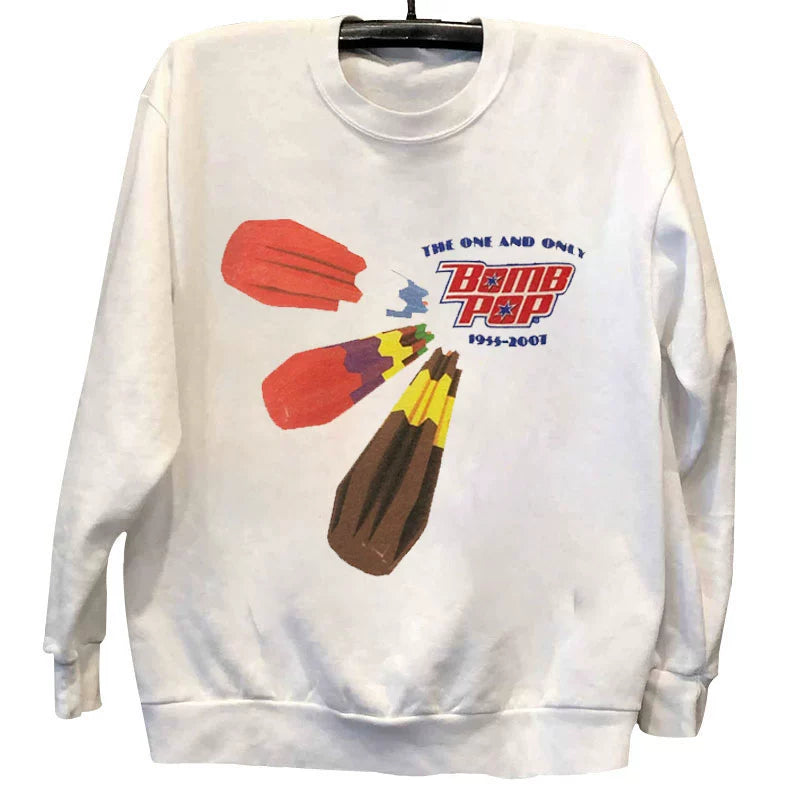 Retro Bomb Pop Long-Sleeve Sweatshirt