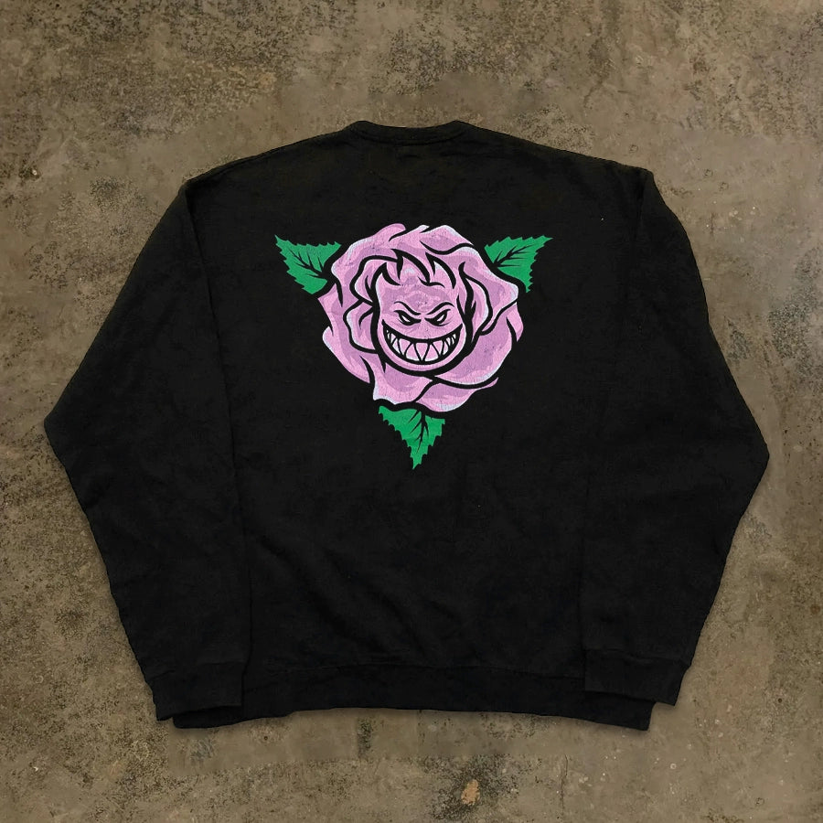 Floral Fusion Graphic Sweatshirt