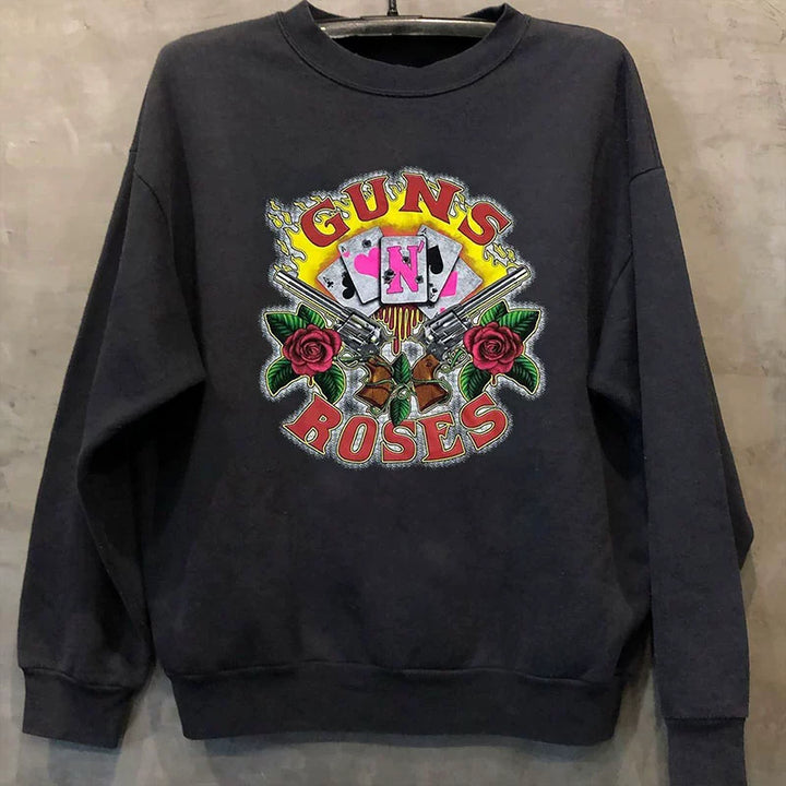 Guns N' Roses Inspired Rock Vibe Hooded Sweatshirt