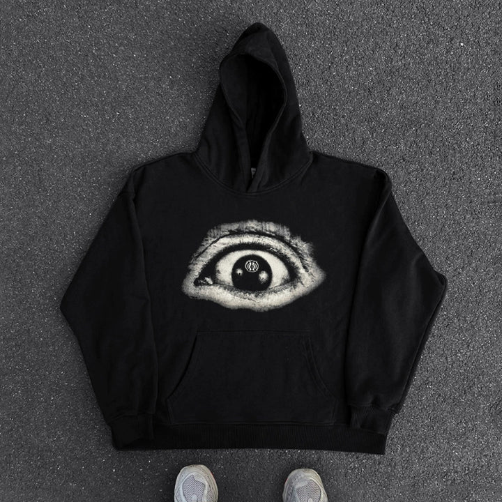 Vintage American-Inspired Graphic Hoodie