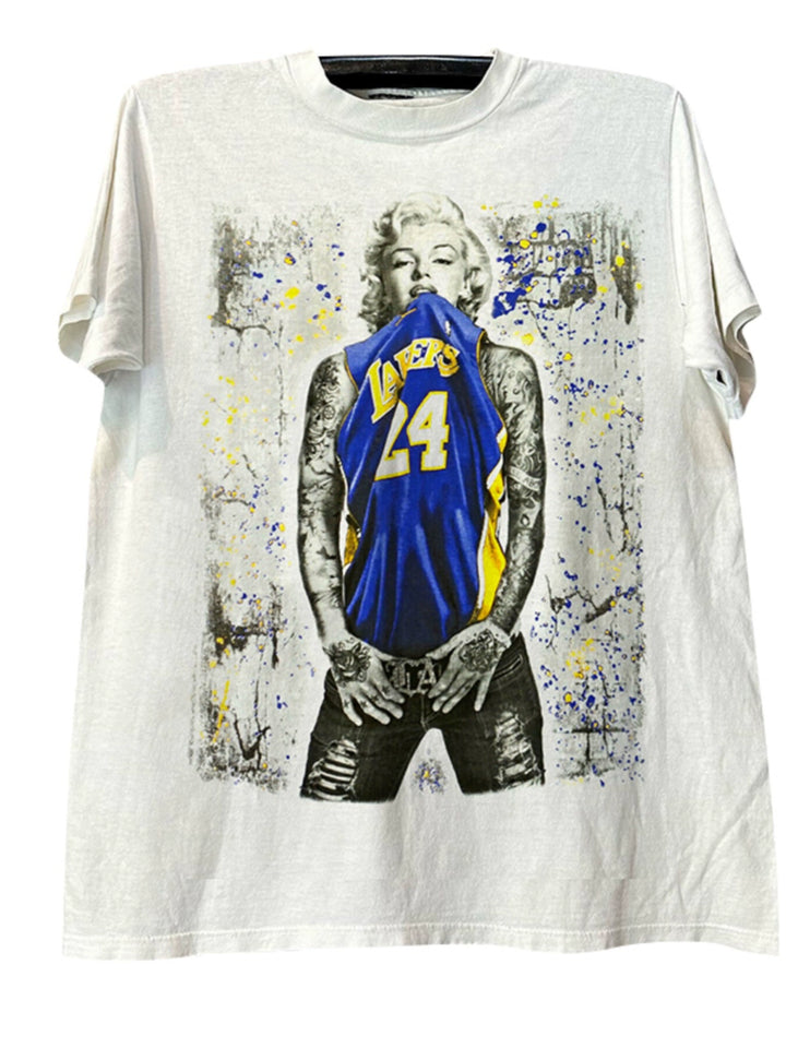 Marilyn Monroe Hip-Hop Graphic Cotton T-Shirt