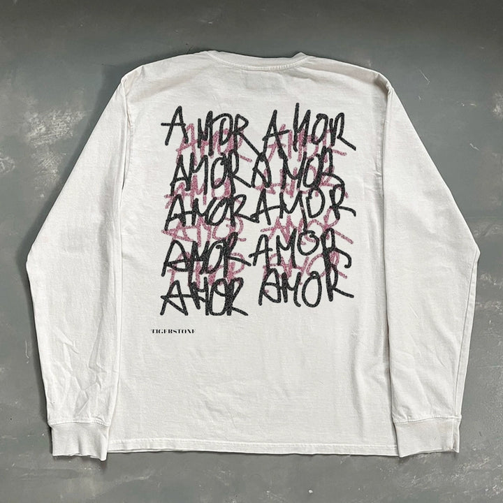 Artistic Hand-Drawn Letter Design Long Sleeve T-Shirt
