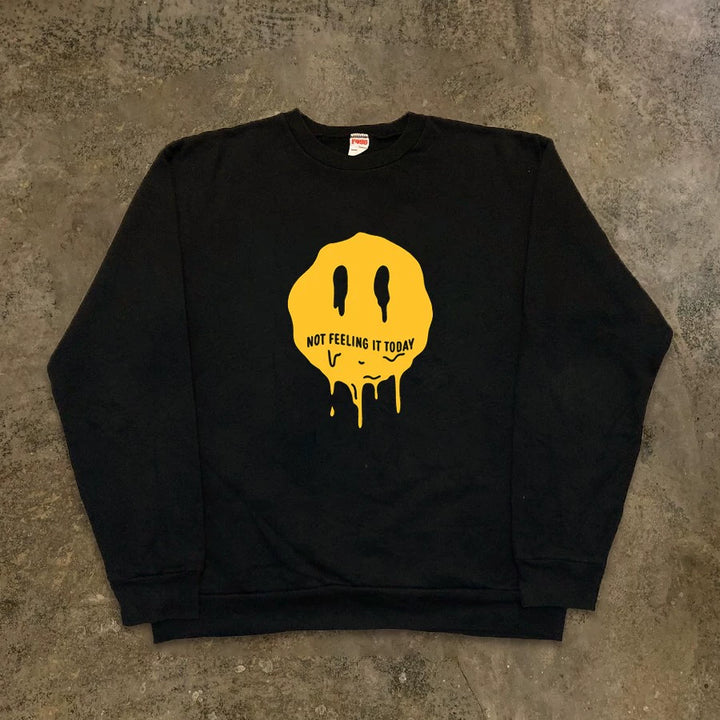 Melting Smiley Face Graphic Design Tee