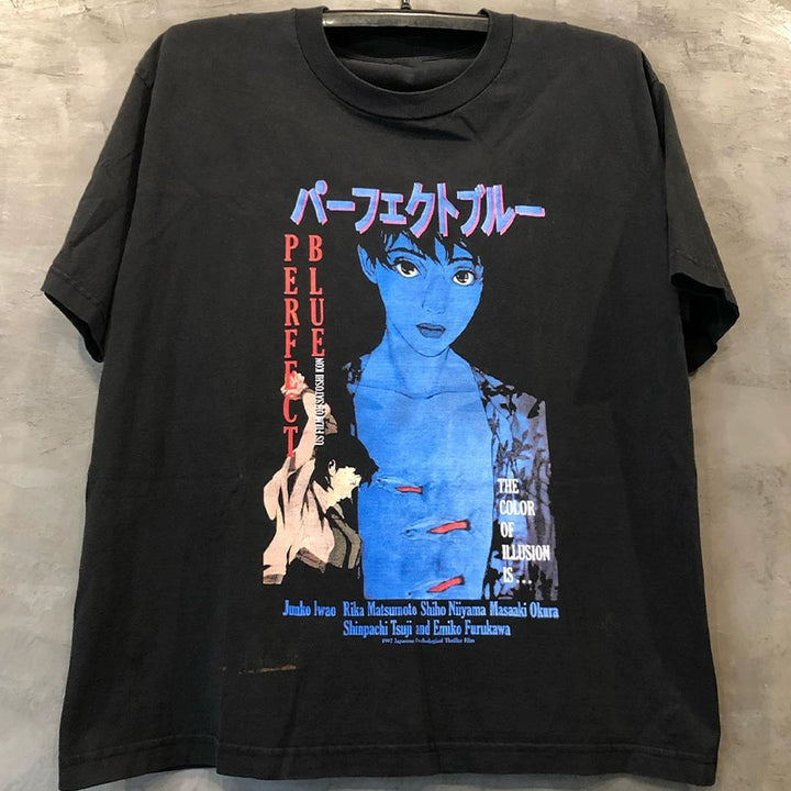 Imatoshi Vintage Cotton Anime T-Shirt - Perfect Blue Design