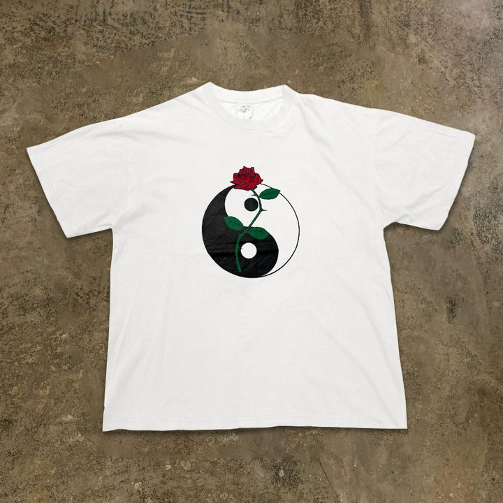 Chinese Style Bagua Rose Graphic Tee