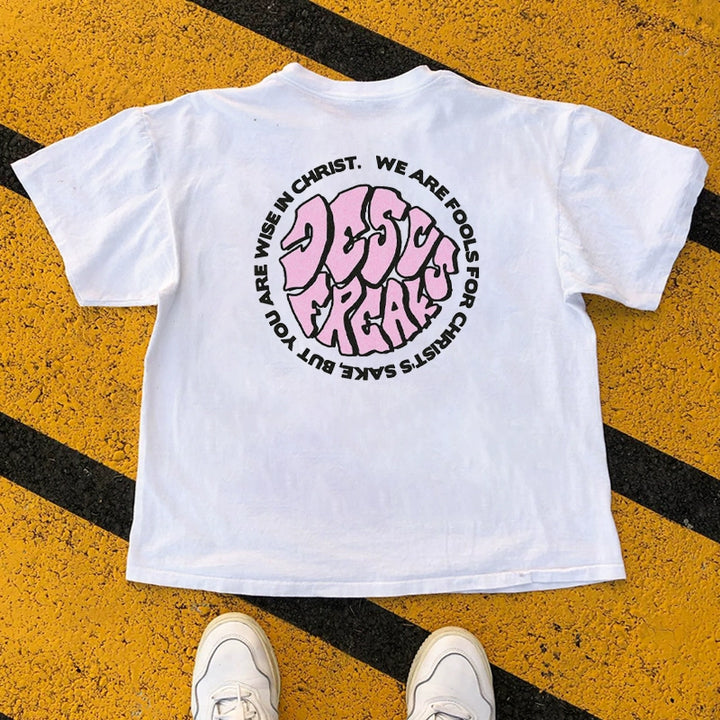 Urban Retro Letter Print Streetwear Tee