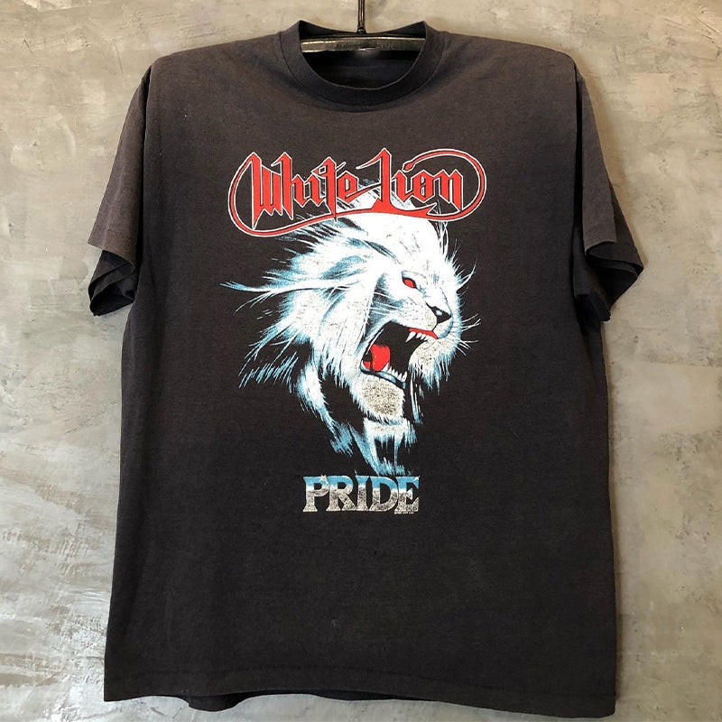 WHITE Lion Band Fusion Tee: Metal Meets Hip-Hop