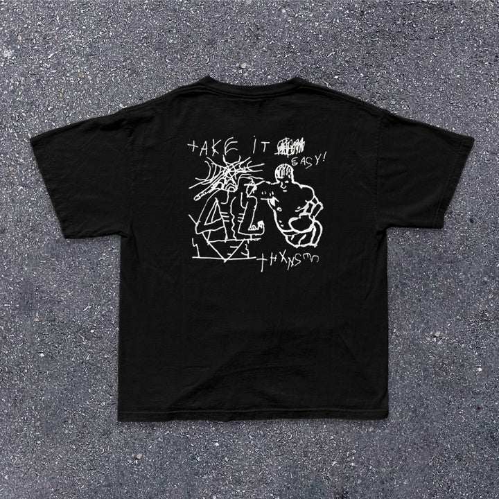 Vintage Washed Cotton Graphic Tee