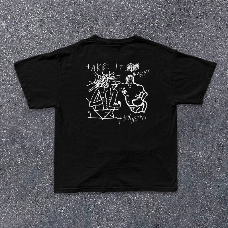 Vintage Washed Cotton Graphic Tee
