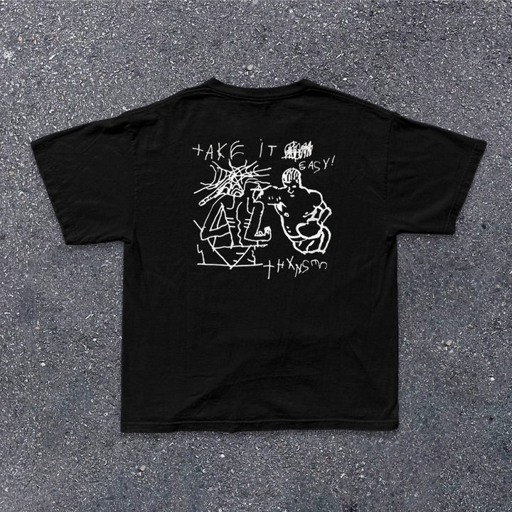 Vintage Washed Cotton Graphic Tee